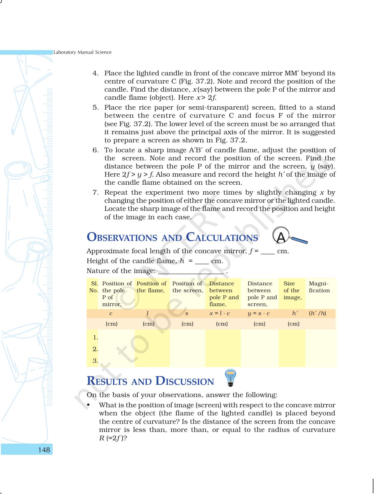 NCERT Laboratory Manuals for Class X Science - The Natural Phenomenon - Page 17