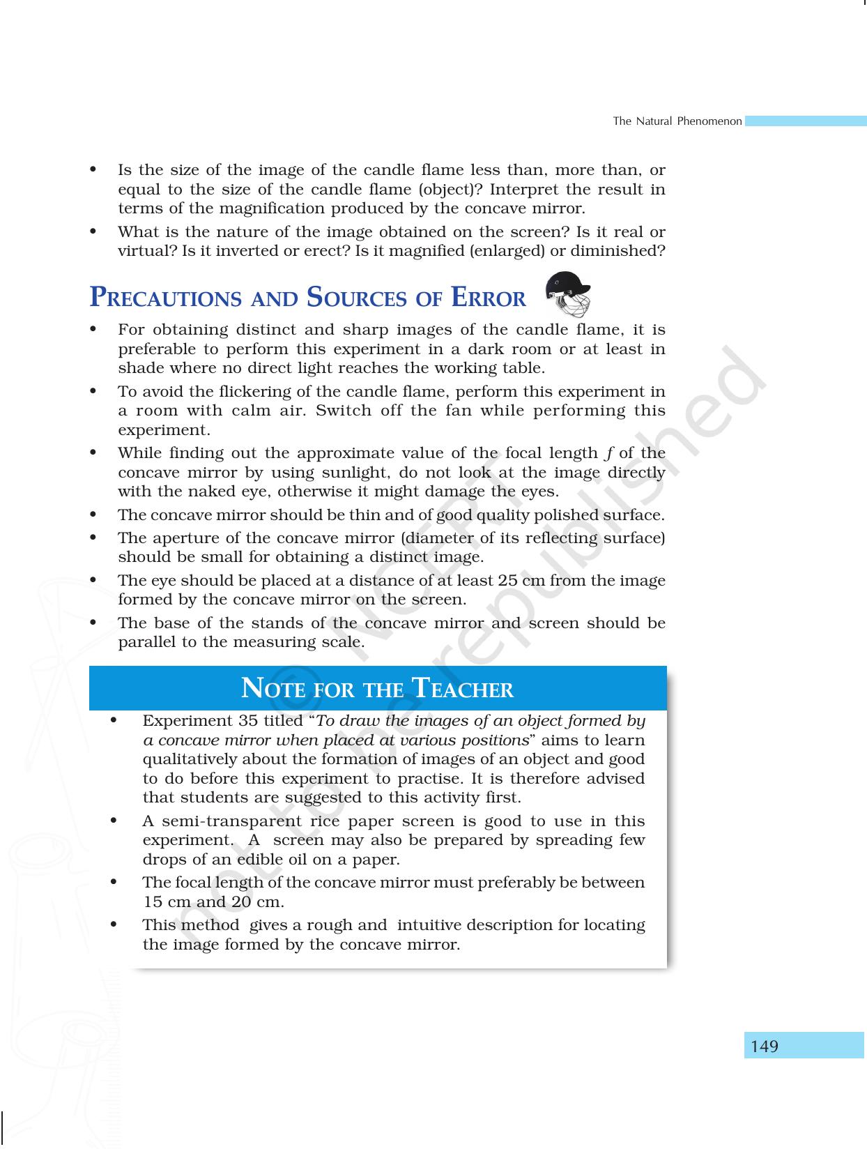 NCERT Laboratory Manuals for Class X Science - The Natural Phenomenon - Page 18