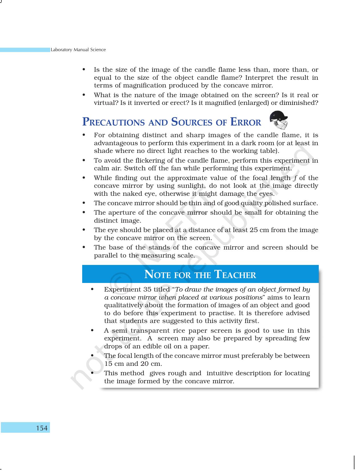 NCERT Laboratory Manuals for Class X Science - The Natural Phenomenon - Page 23