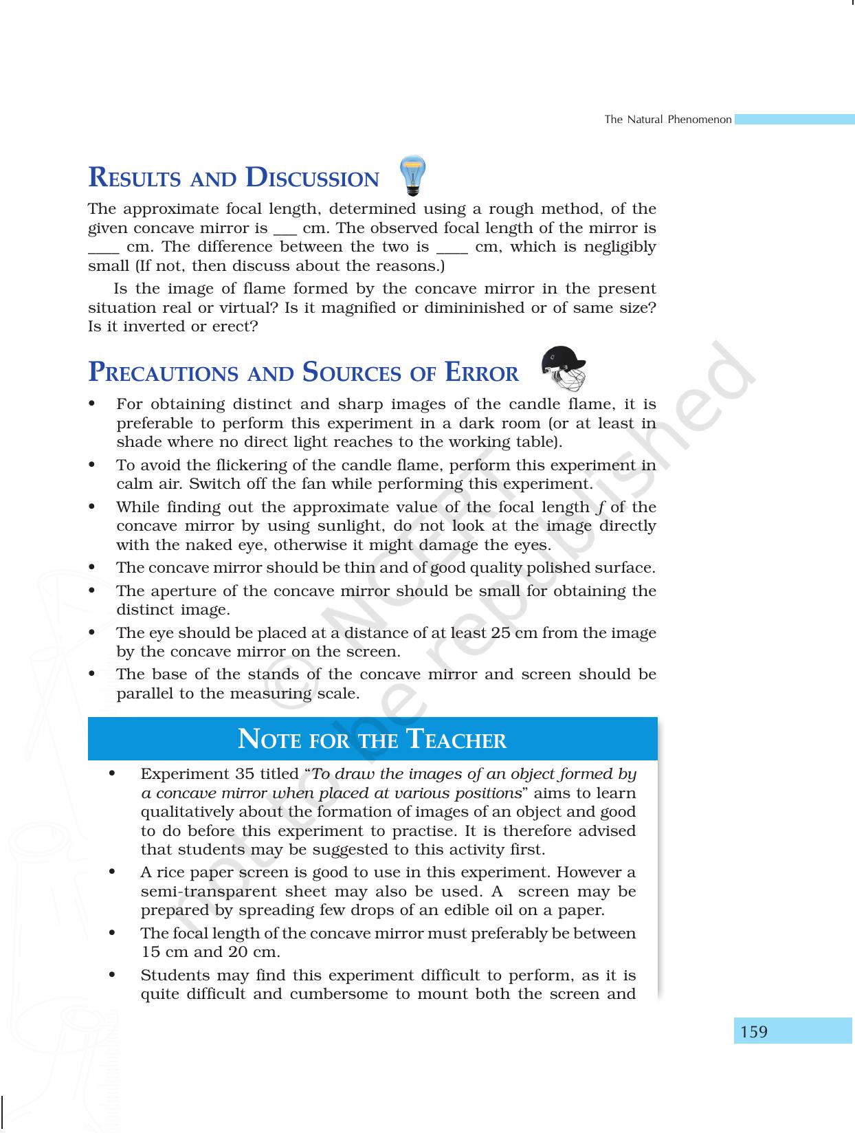 NCERT Laboratory Manuals for Class X Science - The Natural Phenomenon - Page 28