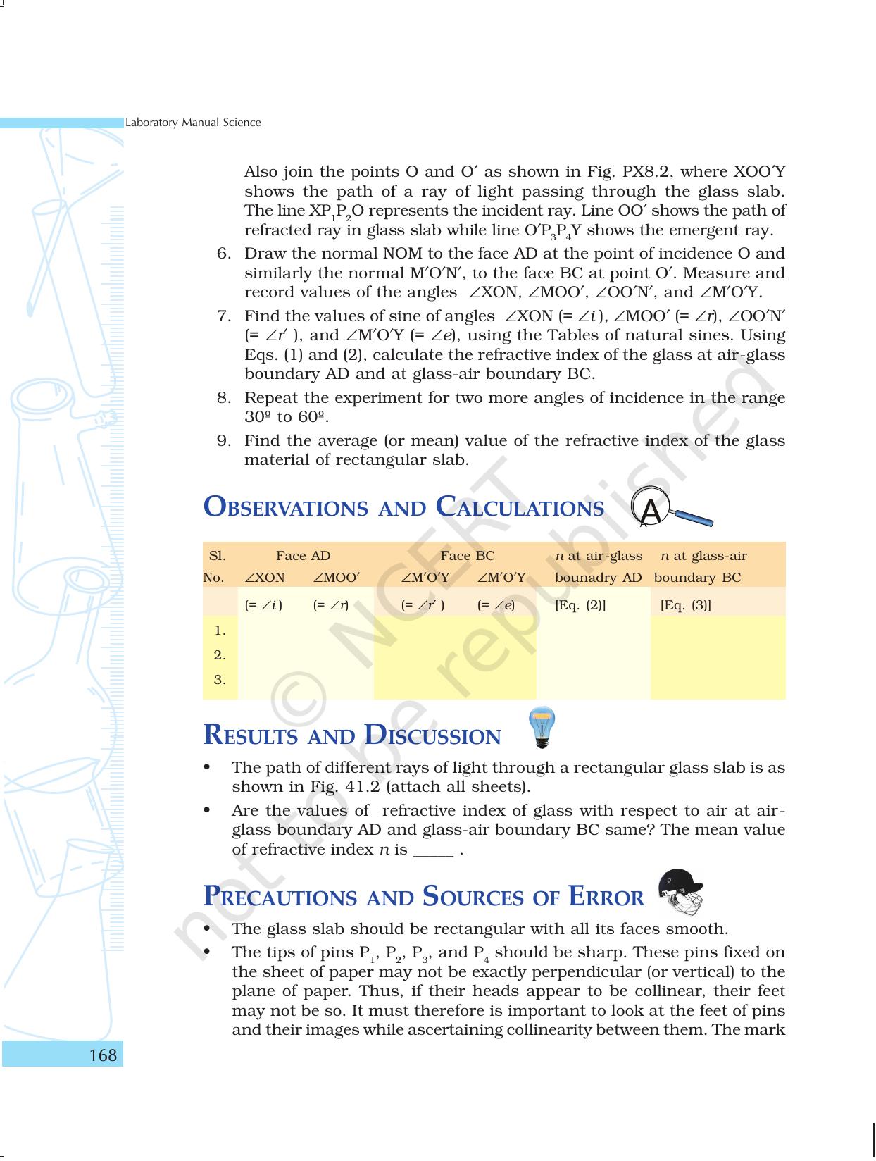NCERT Laboratory Manuals for Class X Science - The Natural Phenomenon - Page 37