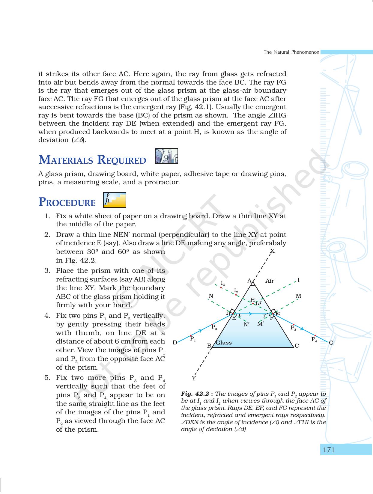 NCERT Laboratory Manuals for Class X Science - The Natural Phenomenon - Page 40
