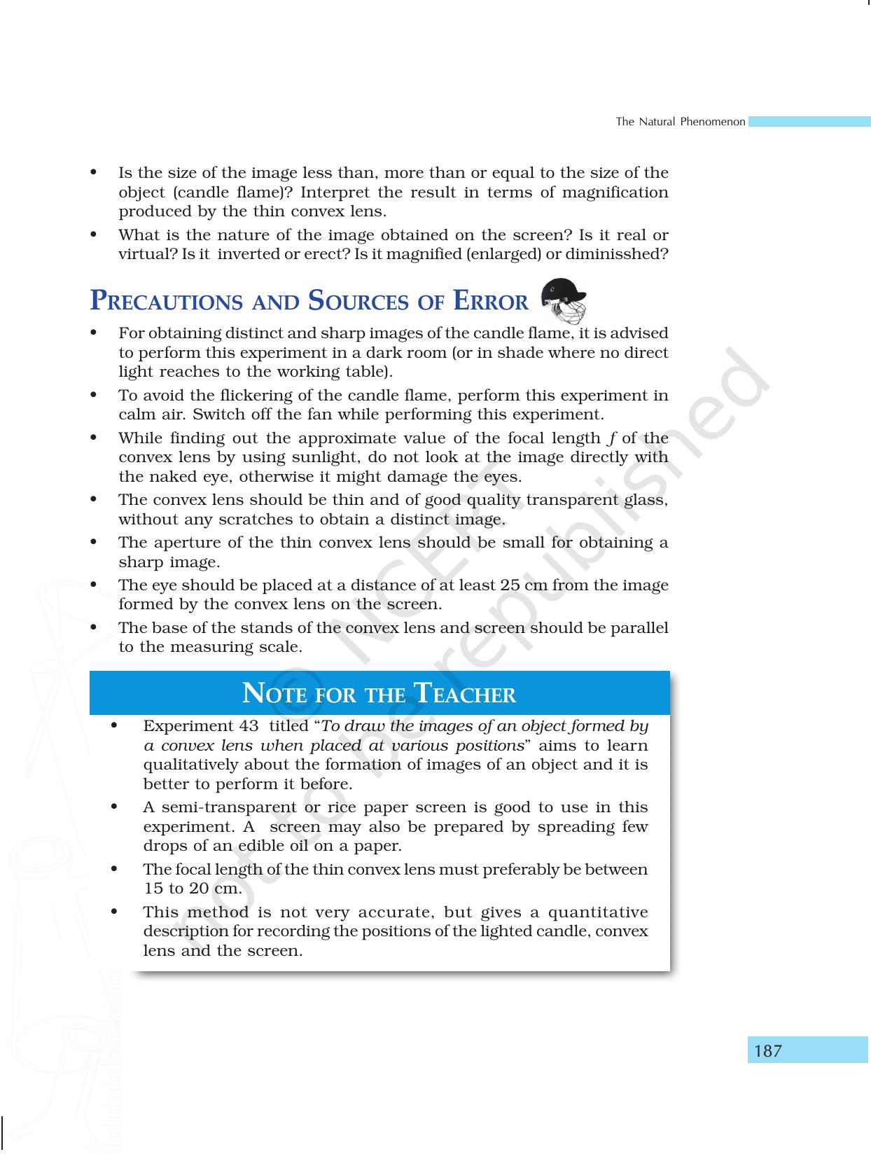 NCERT Laboratory Manuals for Class X Science - The Natural Phenomenon - Page 56