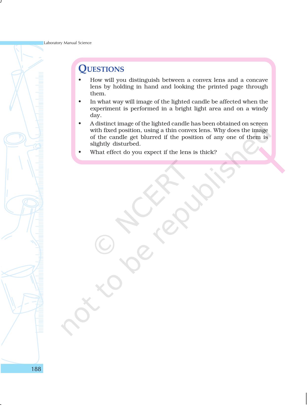 NCERT Laboratory Manuals for Class X Science - The Natural Phenomenon - Page 57