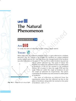 NCERT Laboratory Manuals for Class X Science - The Natural Phenomenon
