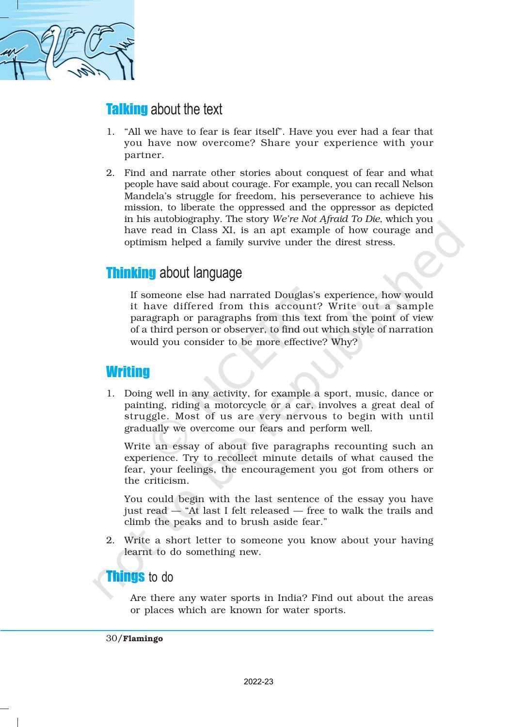 NCERT Book for Class 12 English Chapter 3 Deep Water - Page 8