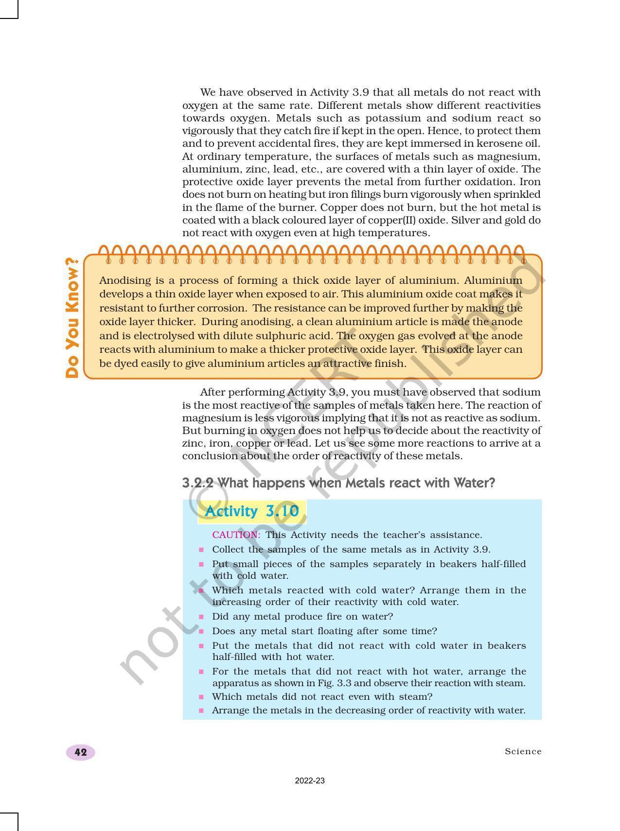 NCERT Book for Class 10 Science Chapter 3 Metals and Non-Metals - Page 6