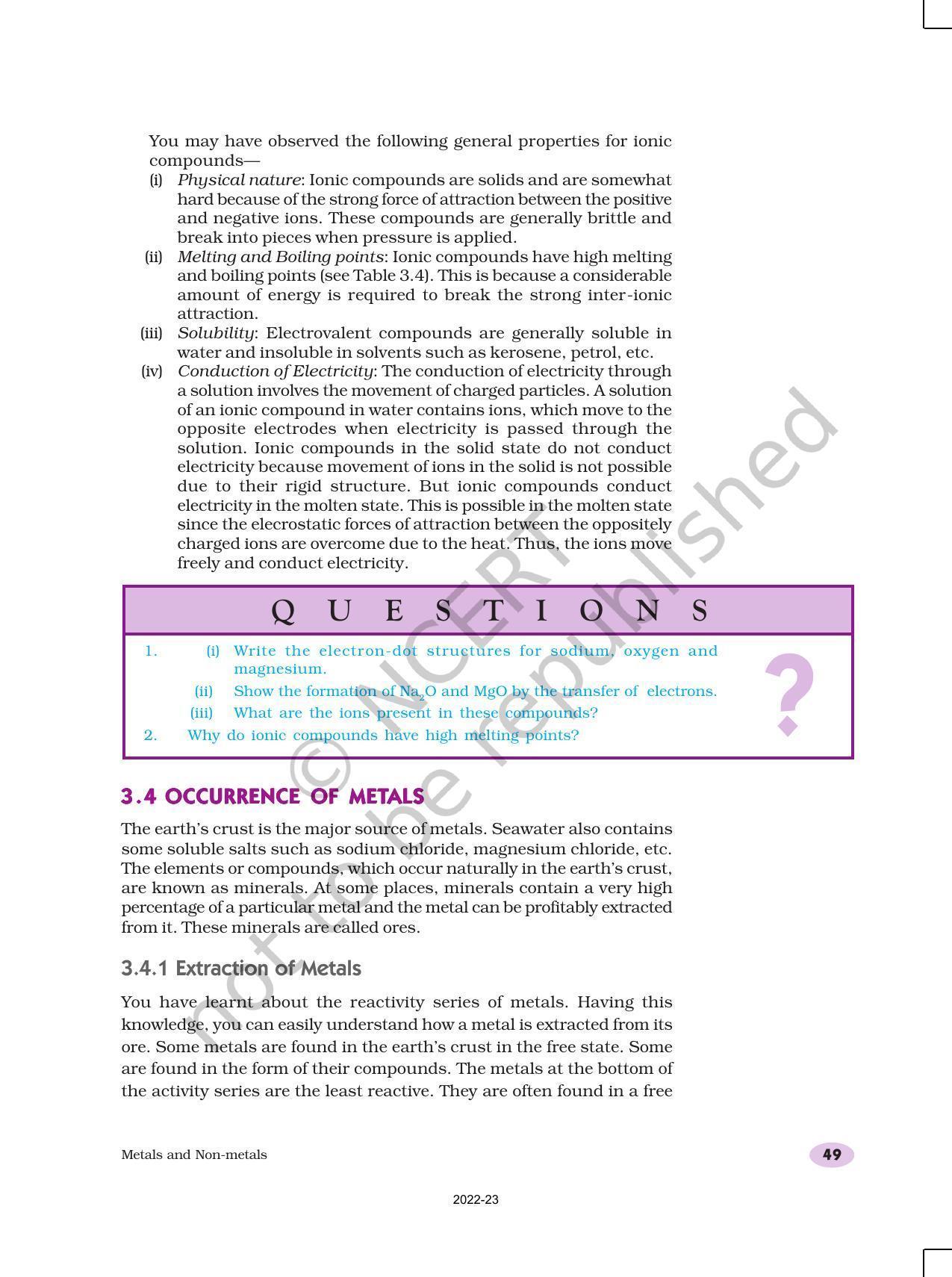 NCERT Book for Class 10 Science Chapter 3 Metals and Non-Metals - Page 13