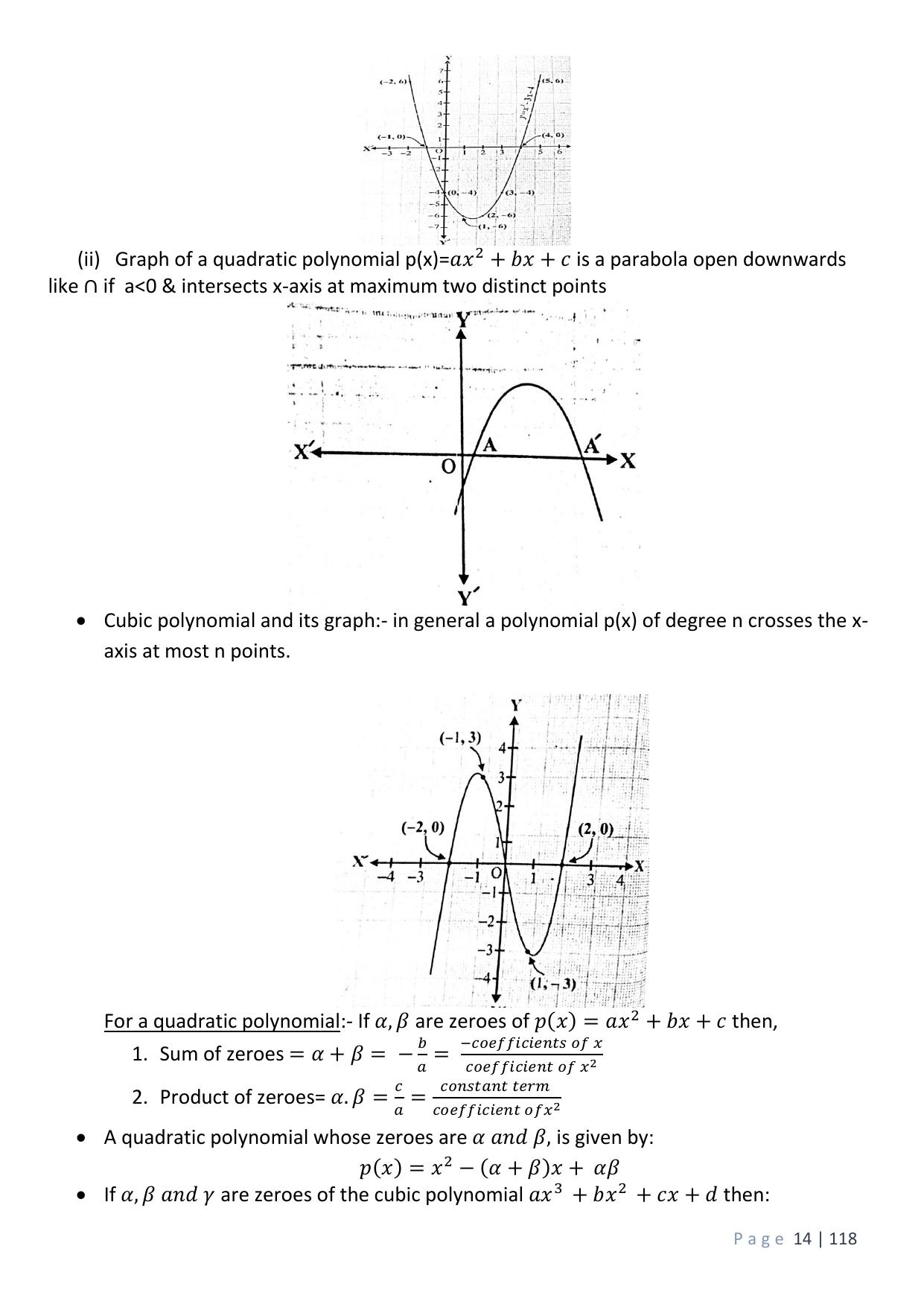 CBSE Worksheets for Class 10 Maths Polynomials Assignment 8 - Page 2