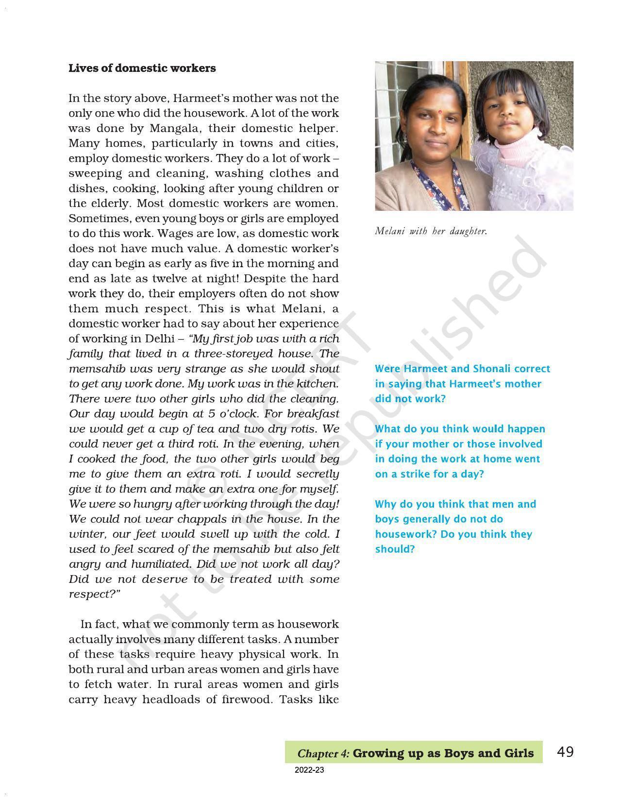 NCERT Book for Class 7 Social Science(Civics): Chapter 4-Growing up as Boys and Girls - Page 6