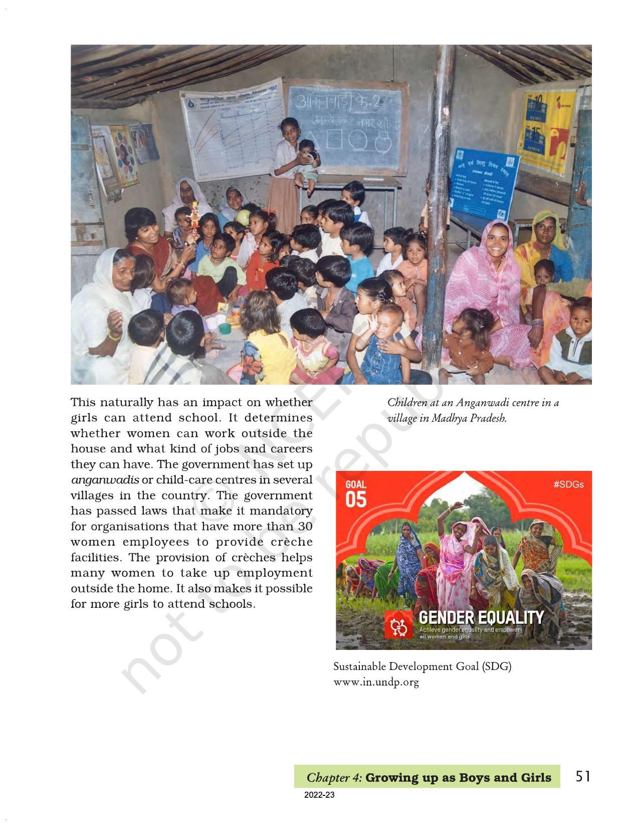 NCERT Book for Class 7 Social Science(Civics): Chapter 4-Growing up as Boys and Girls - Page 8