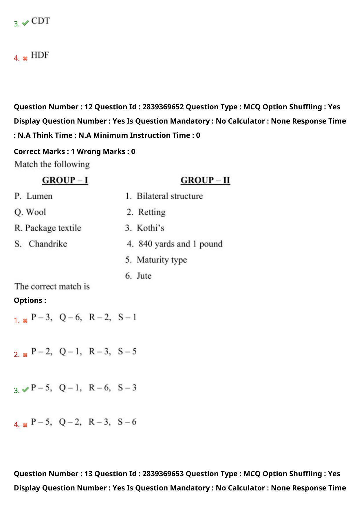 TS PGECET 2023: TX-TEXTILE TECHNOLOGY Question Papers - Page 10