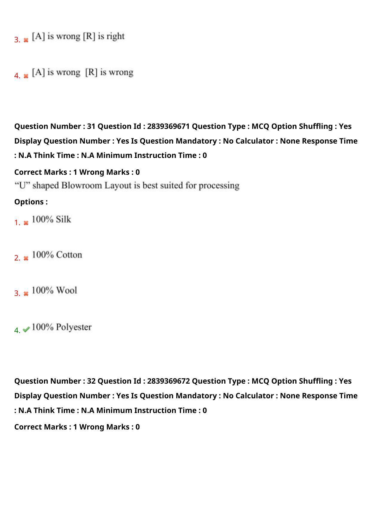 TS PGECET 2023: TX-TEXTILE TECHNOLOGY Question Papers - Page 21