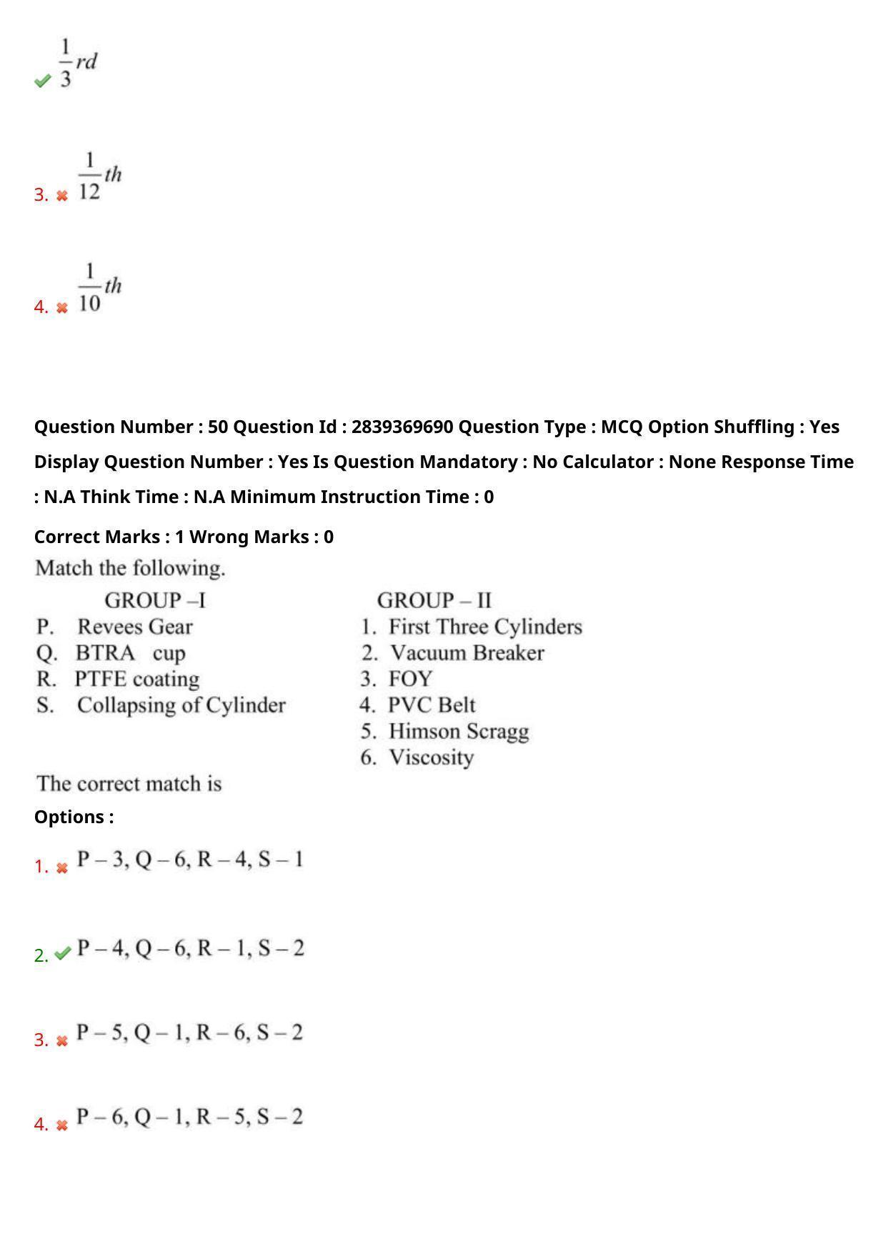 TS PGECET 2023: TX-TEXTILE TECHNOLOGY Question Papers - Page 32