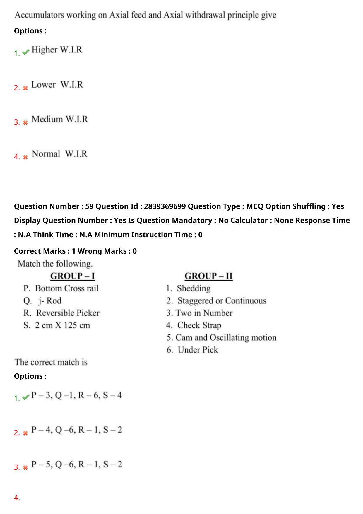 TS PGECET 2023: TX-TEXTILE TECHNOLOGY Question Papers - Page 37