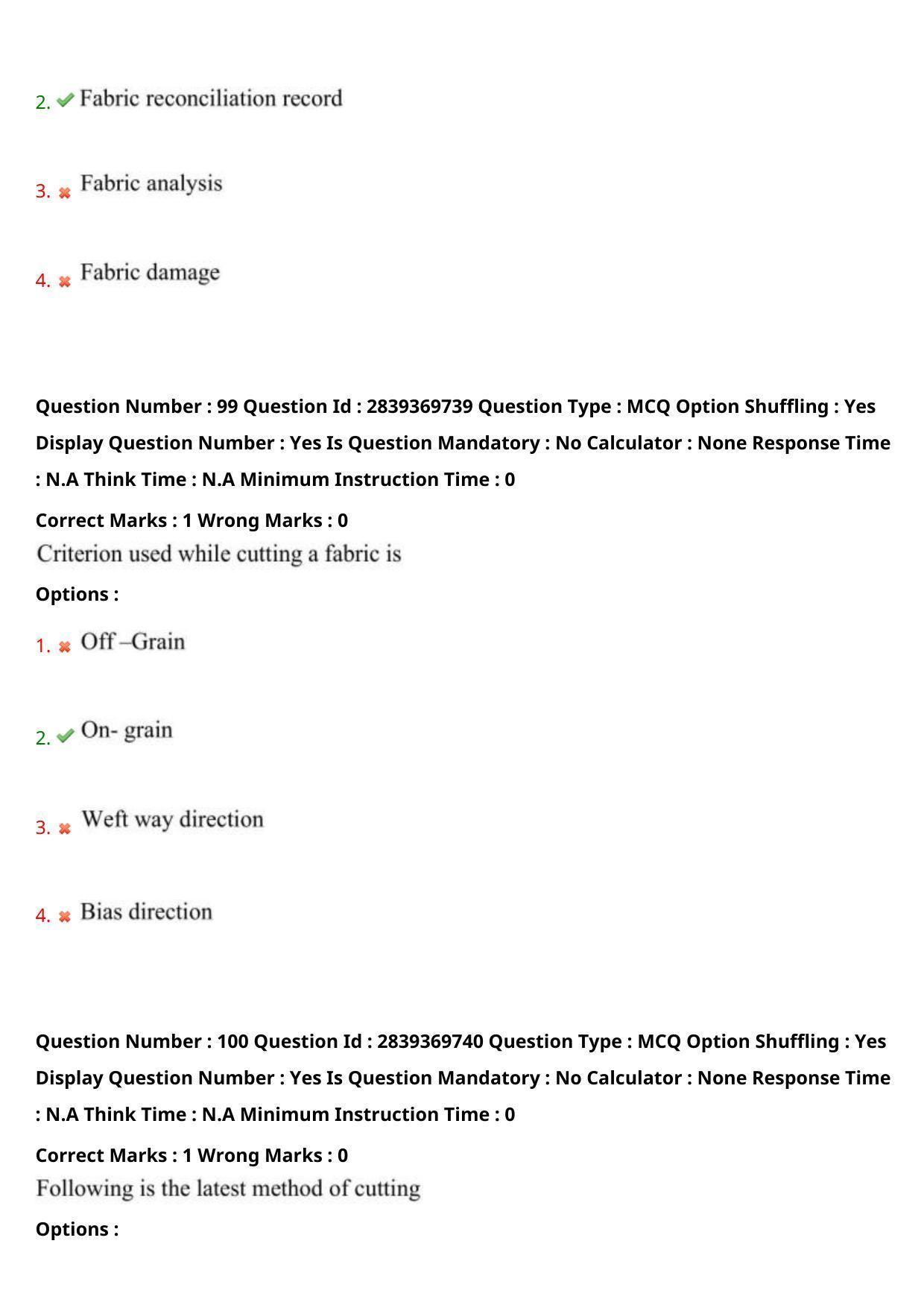 TS PGECET 2023: TX-TEXTILE TECHNOLOGY Question Papers - Page 59