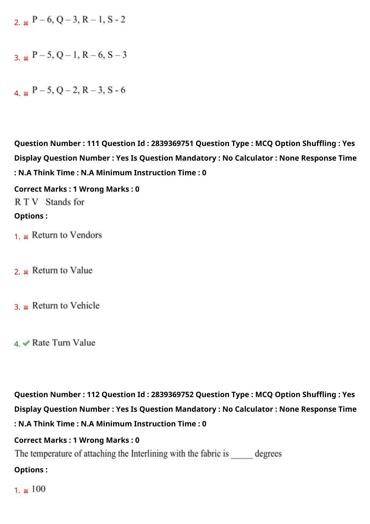 TS PGECET 2023: TX-TEXTILE TECHNOLOGY Question Papers - Page 66