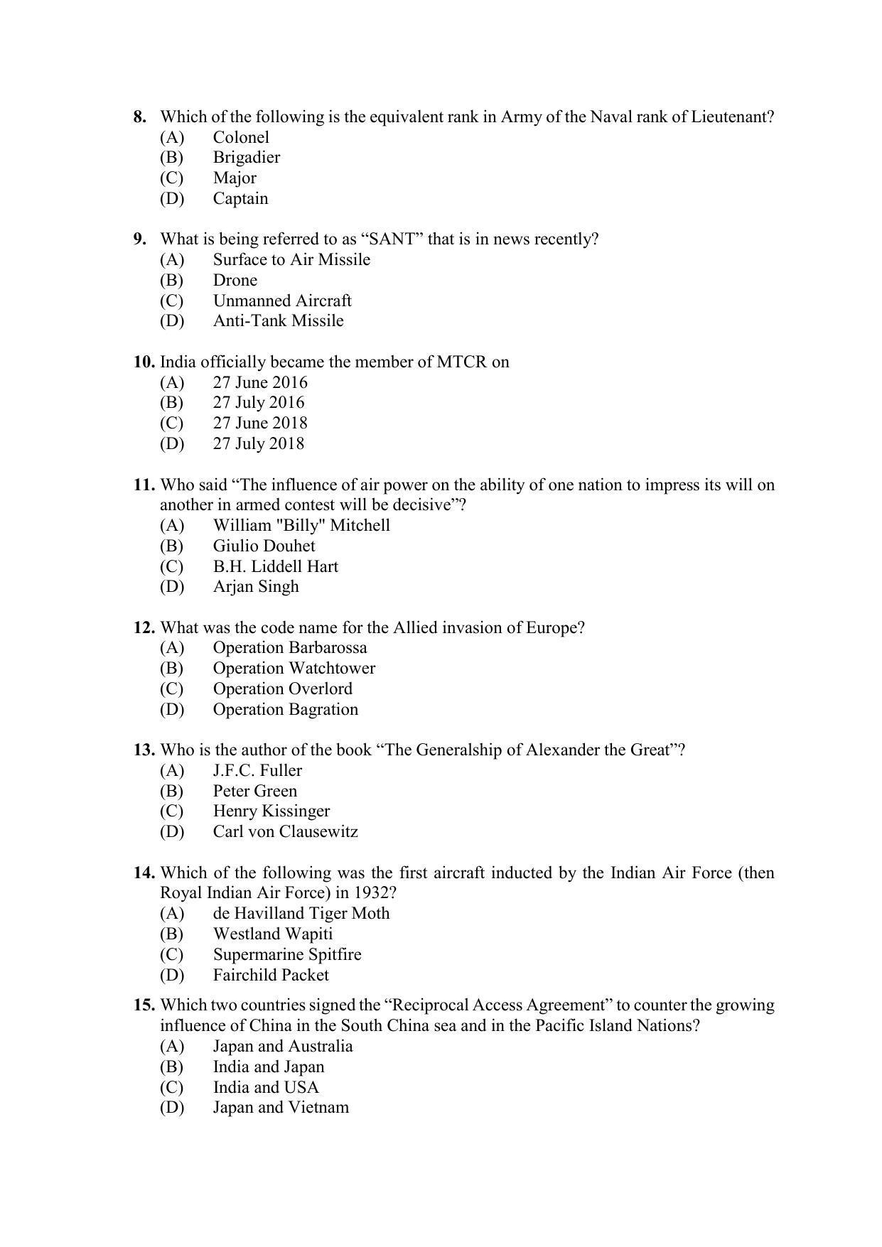 PU MPET Ancient Indian History & Archeology 2020 Question Papers - Page 9