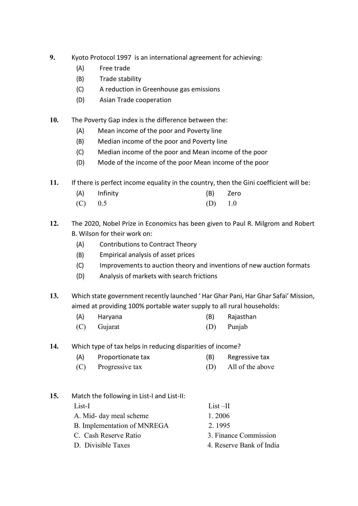 PU MPET Ancient Indian History & Archeology 2020 Question Papers - Page 16