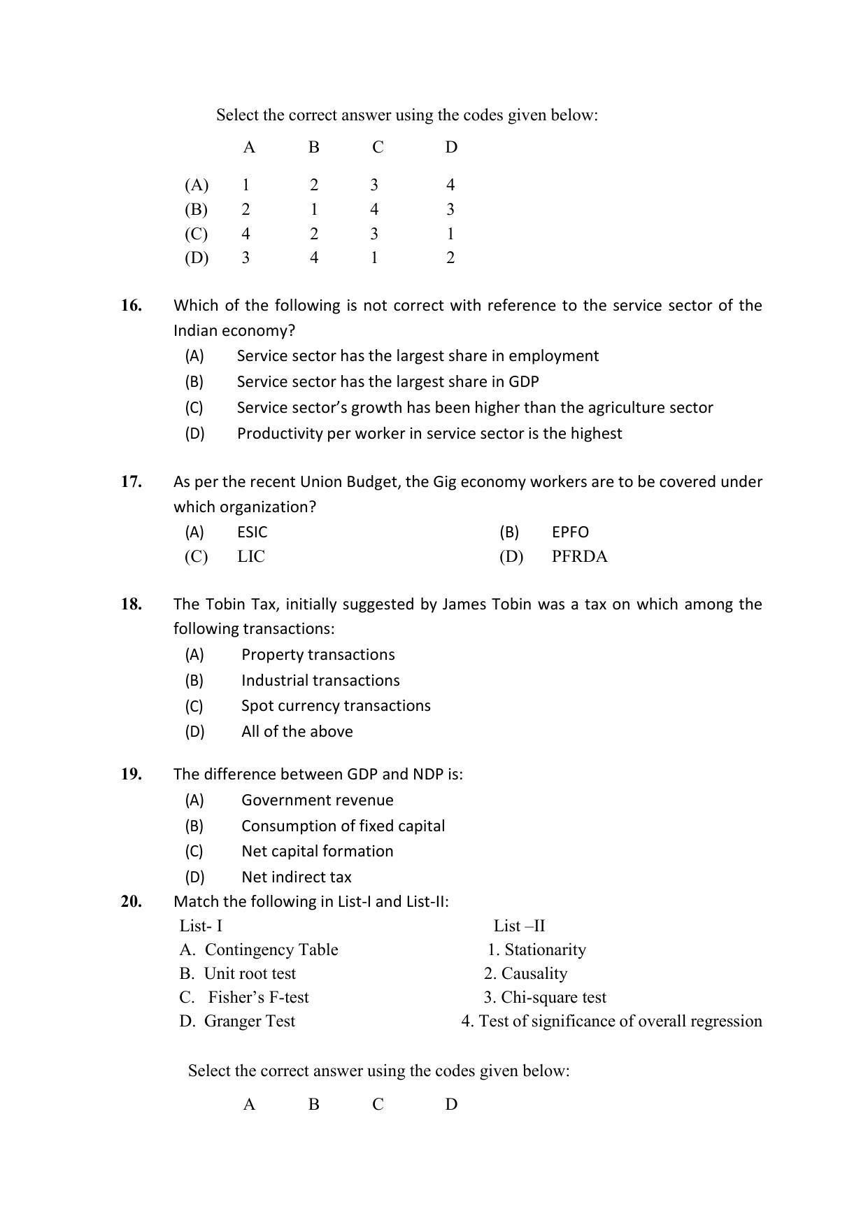 PU MPET Ancient Indian History & Archeology 2020 Question Papers - Page 17