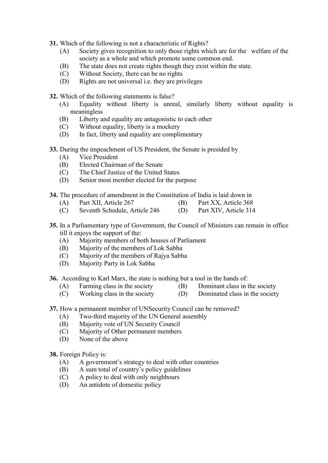 PU MPET Ancient Indian History & Archeology 2020 Question Papers - Page 45