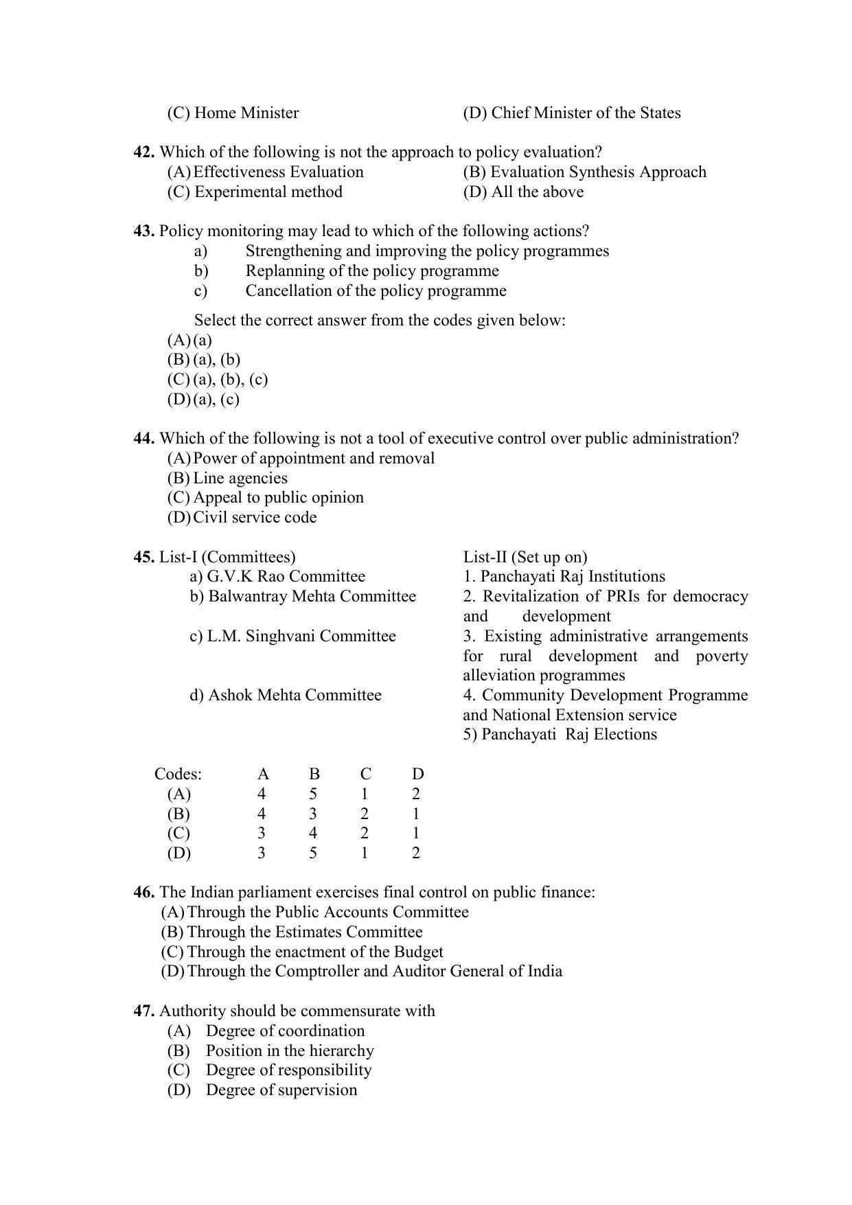 PU MPET Ancient Indian History & Archeology 2020 Question Papers - Page 65