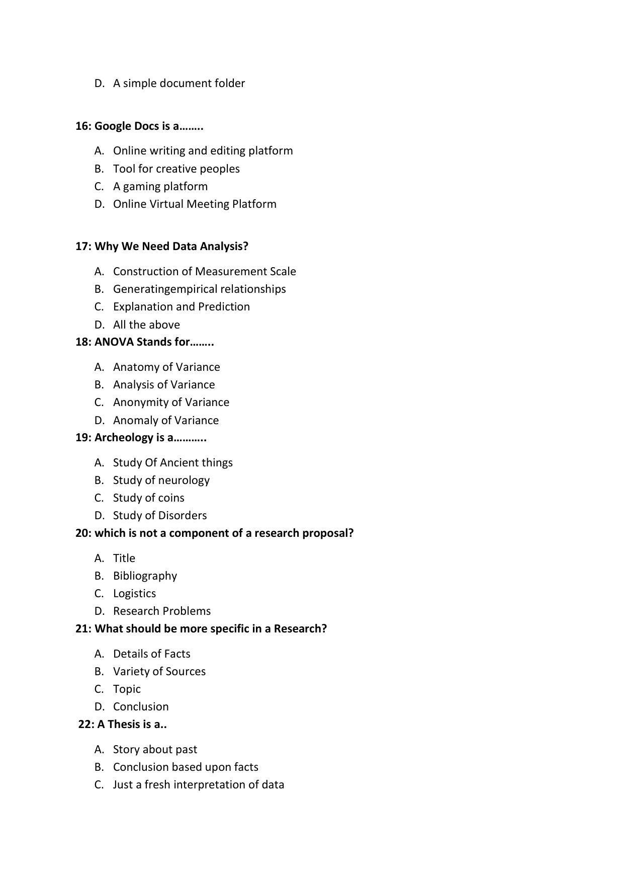 PU MPET Ancient Indian History & Archeology 2020 Question Papers - Page 69