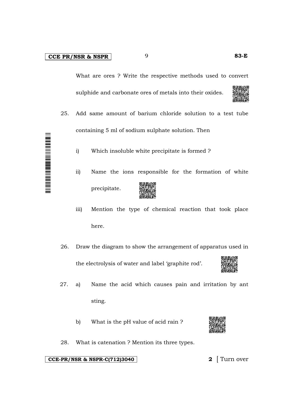 Karnataka SSLC Science (English Medium) Supplementary Exam Question Paper 2023 (C Version) - Page 9
