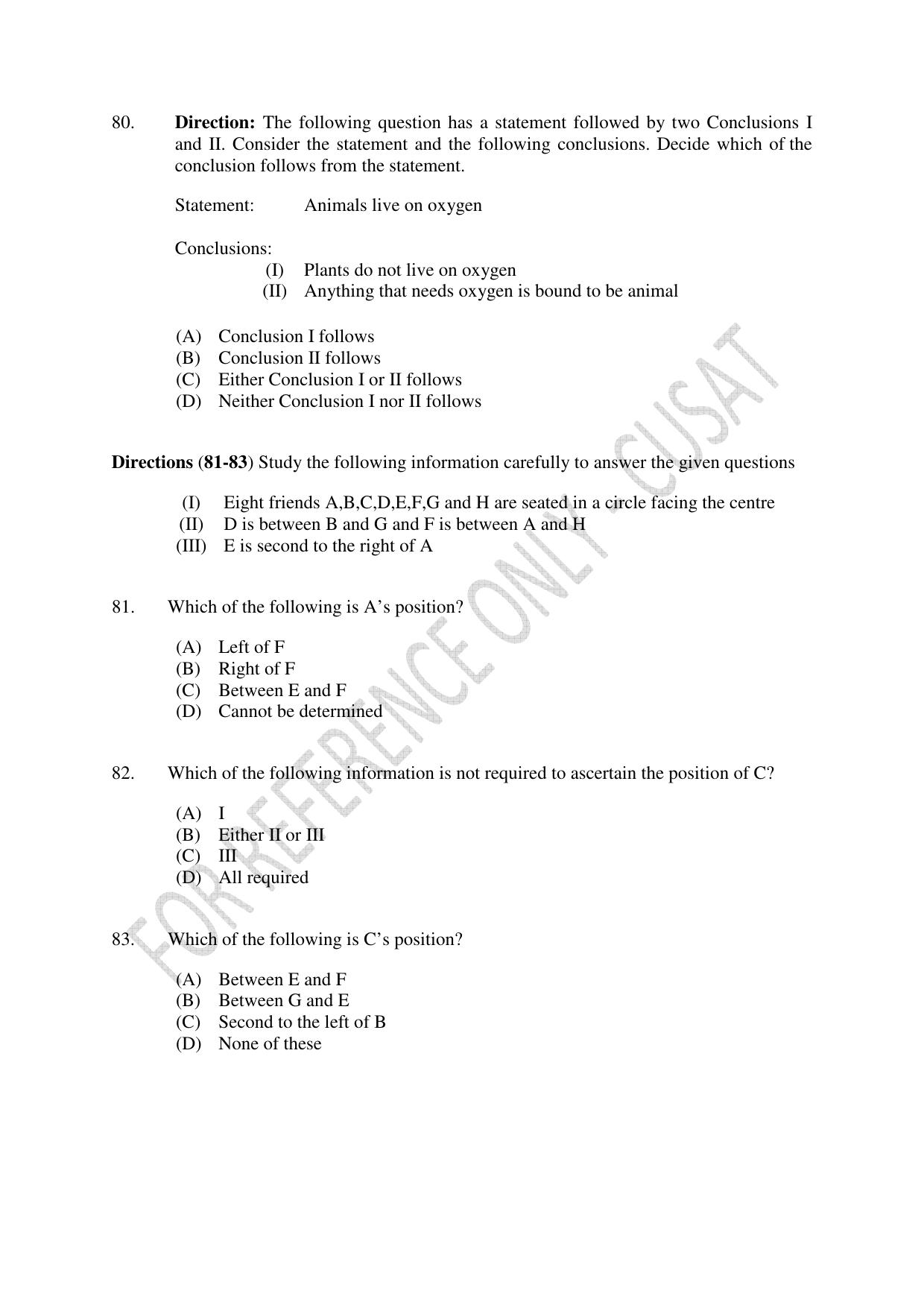 CUSAT CAT 2023 LLM Question Paper - Page 18