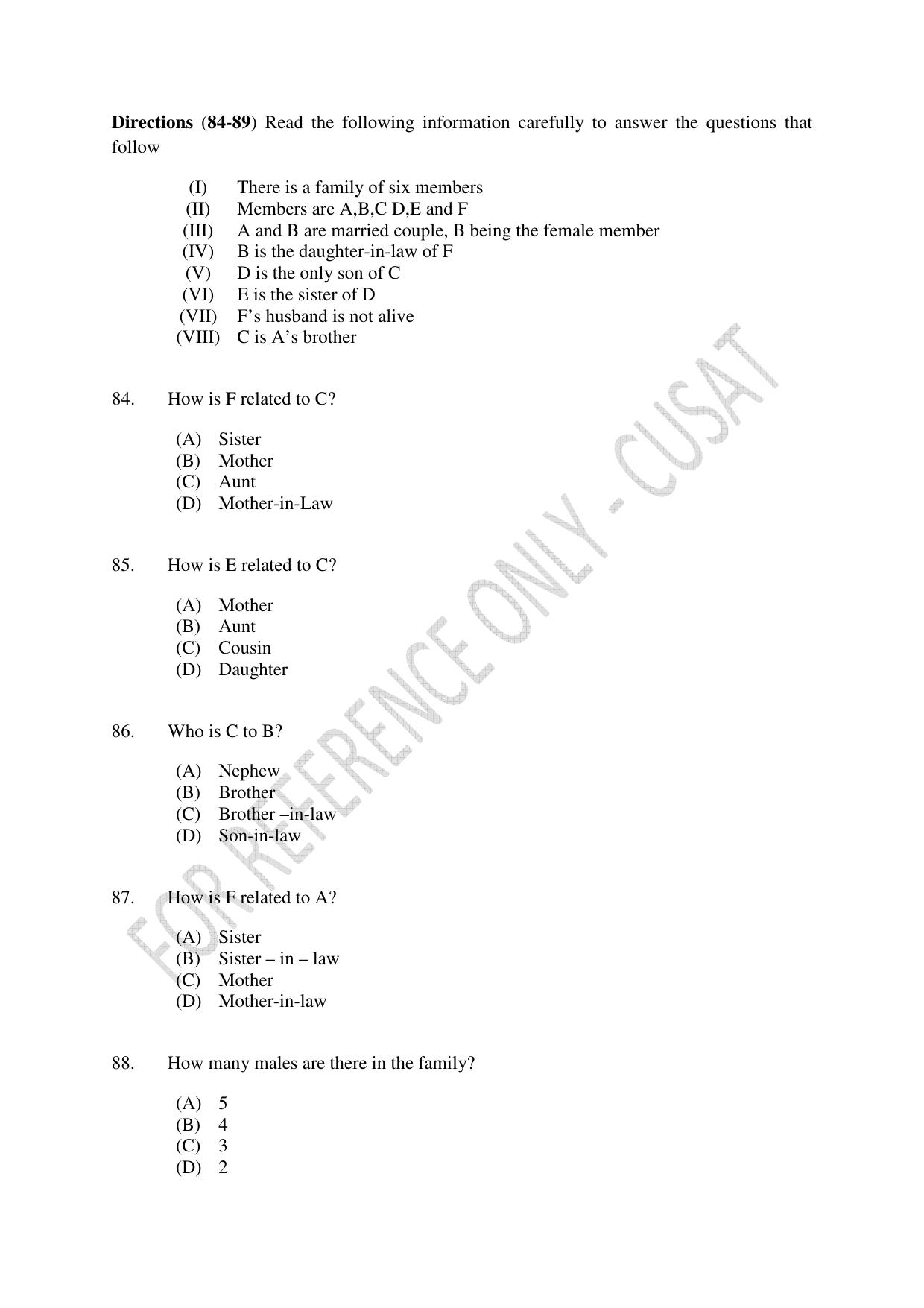 CUSAT CAT 2023 LLM Question Paper - Page 19