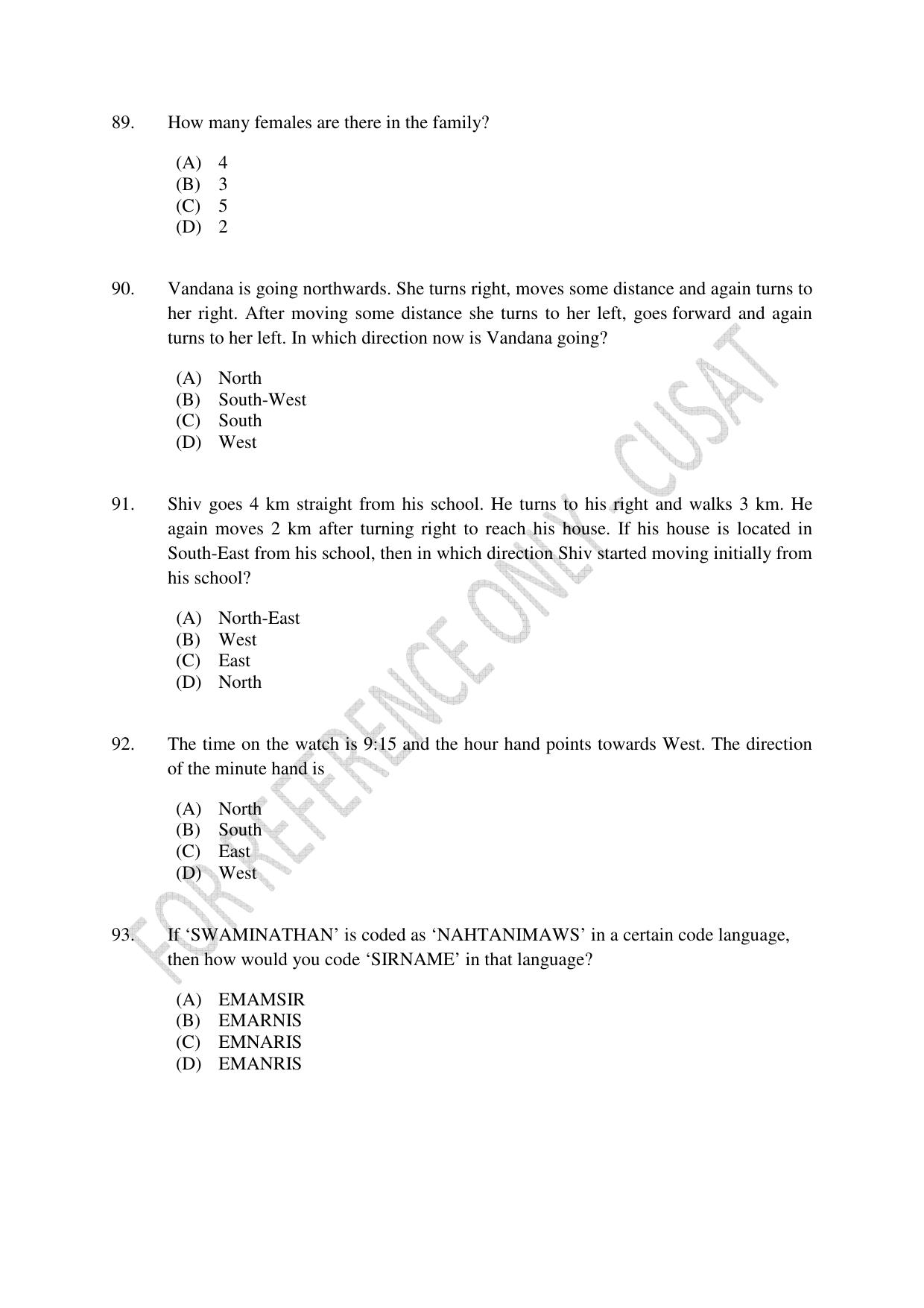 CUSAT CAT 2023 LLM Question Paper - Page 20