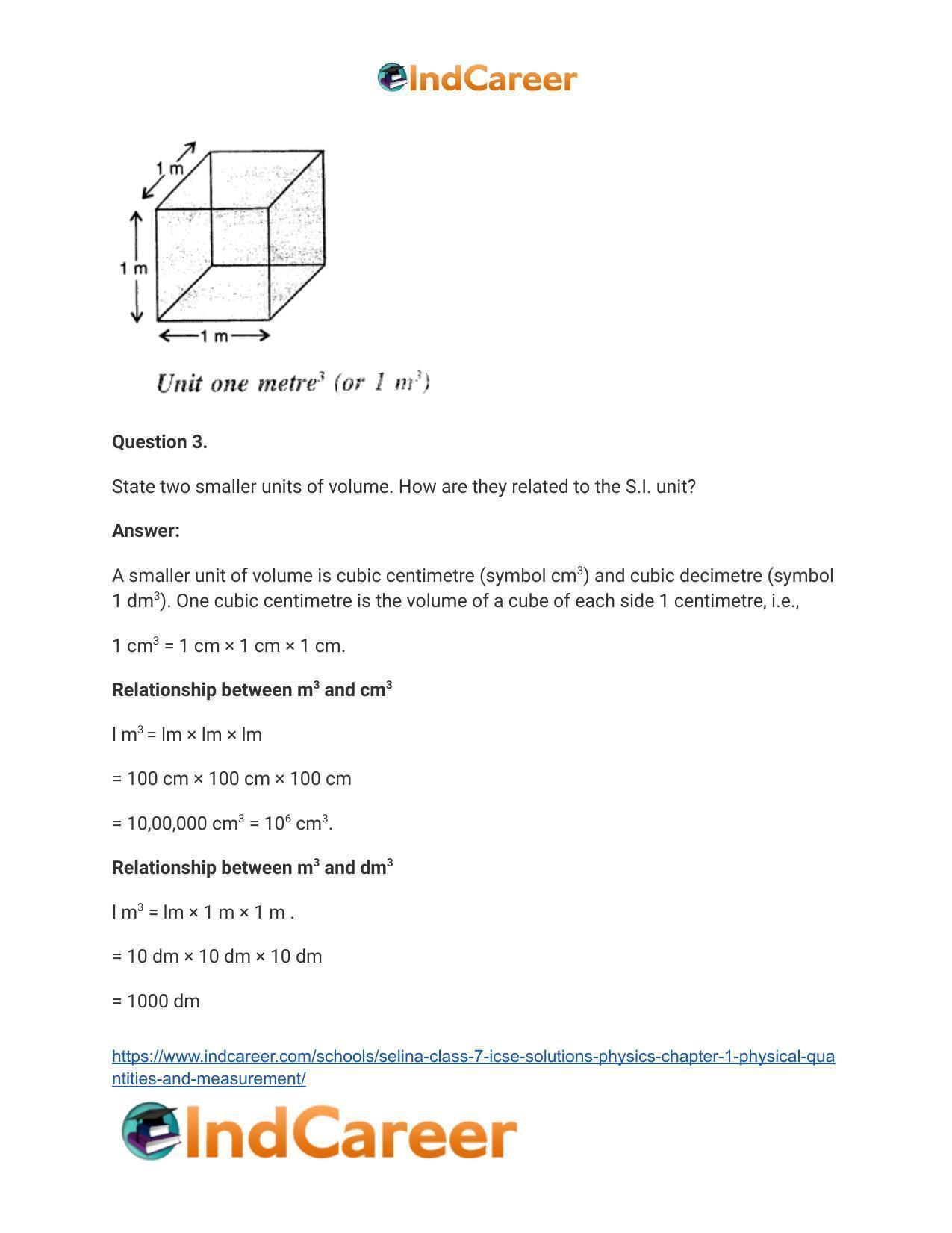 Selina Class 7 ICSE Solutions Physics : Chapter 1- Physical Quantities and Measurement - Page 7