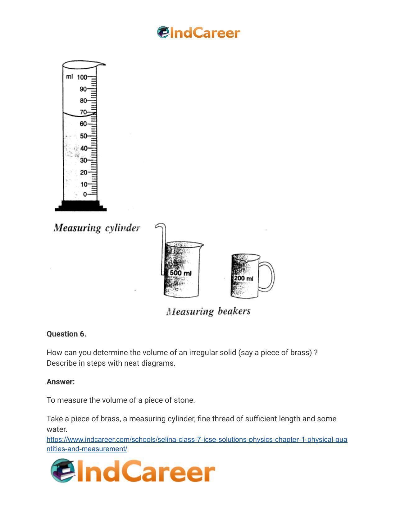 Selina Class 7 ICSE Solutions Physics : Chapter 1- Physical Quantities and Measurement - Page 9