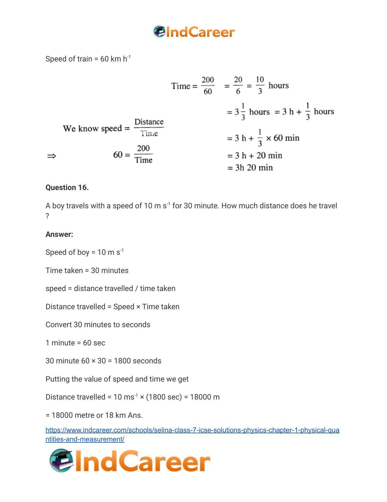 Selina Class 7 ICSE Solutions Physics : Chapter 1- Physical Quantities and Measurement - Page 24