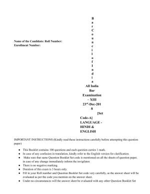 AIBE 13 Question Paper