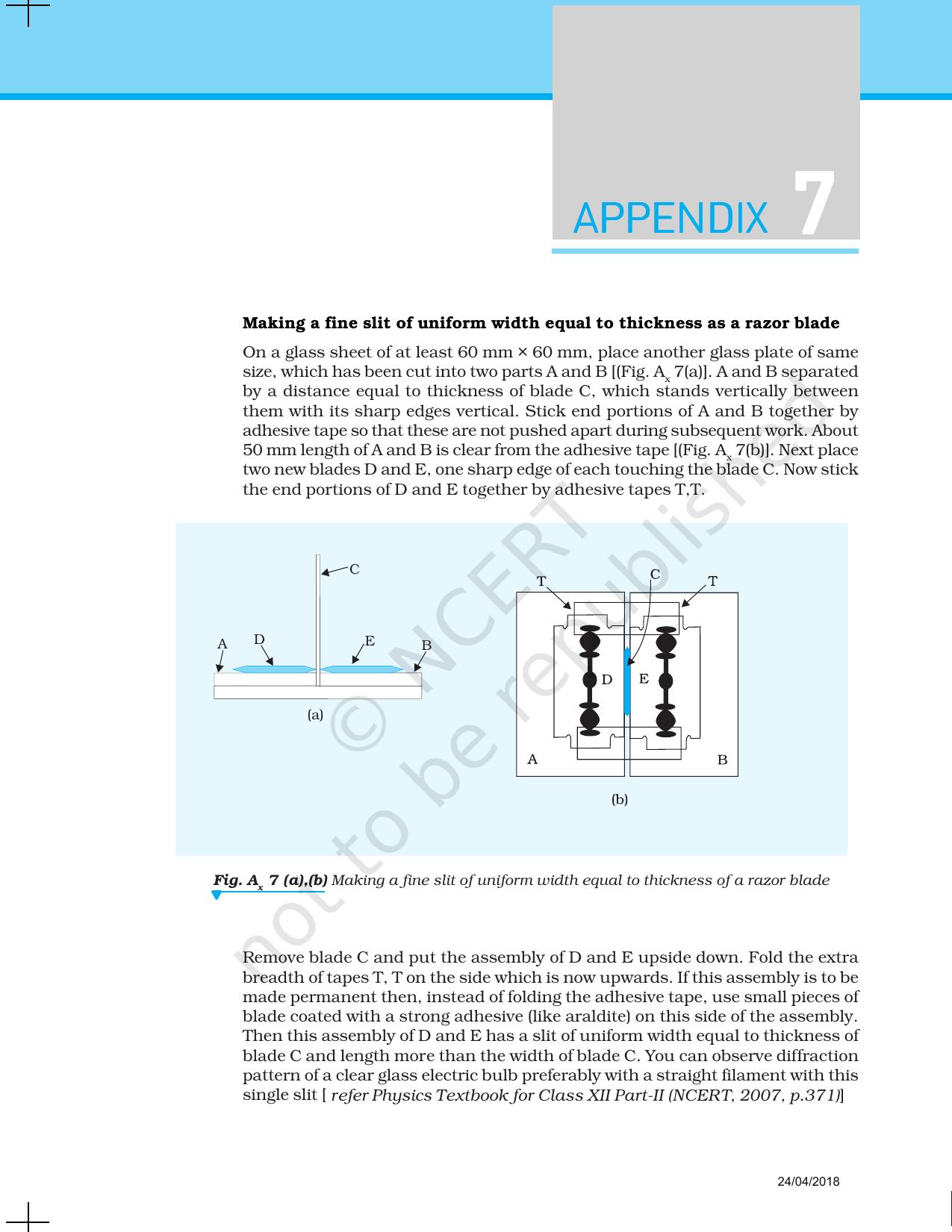 NCERT Laboratory Manuals for Class XII Physics - Appendix - Page 11