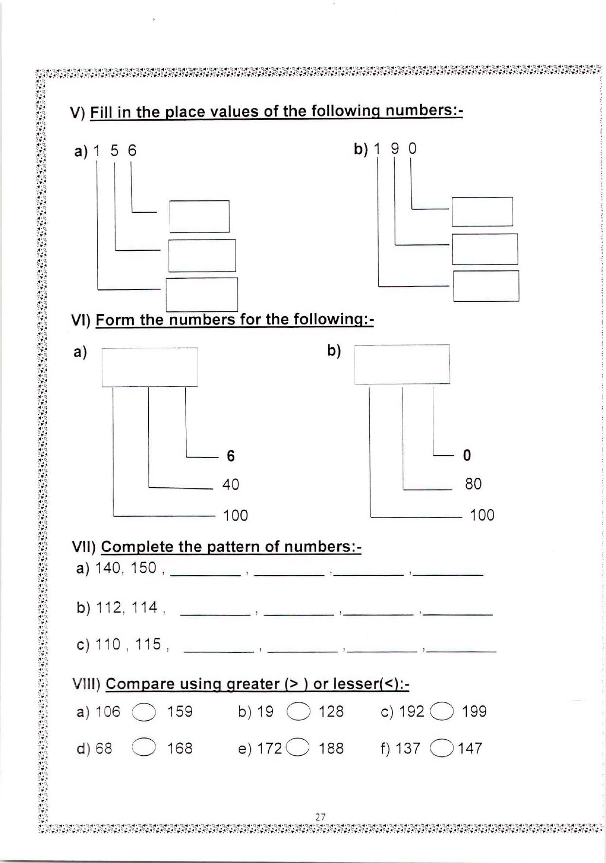 Worksheets for Class 2 Maths Assignment 143 Expanded Forms - Page 2