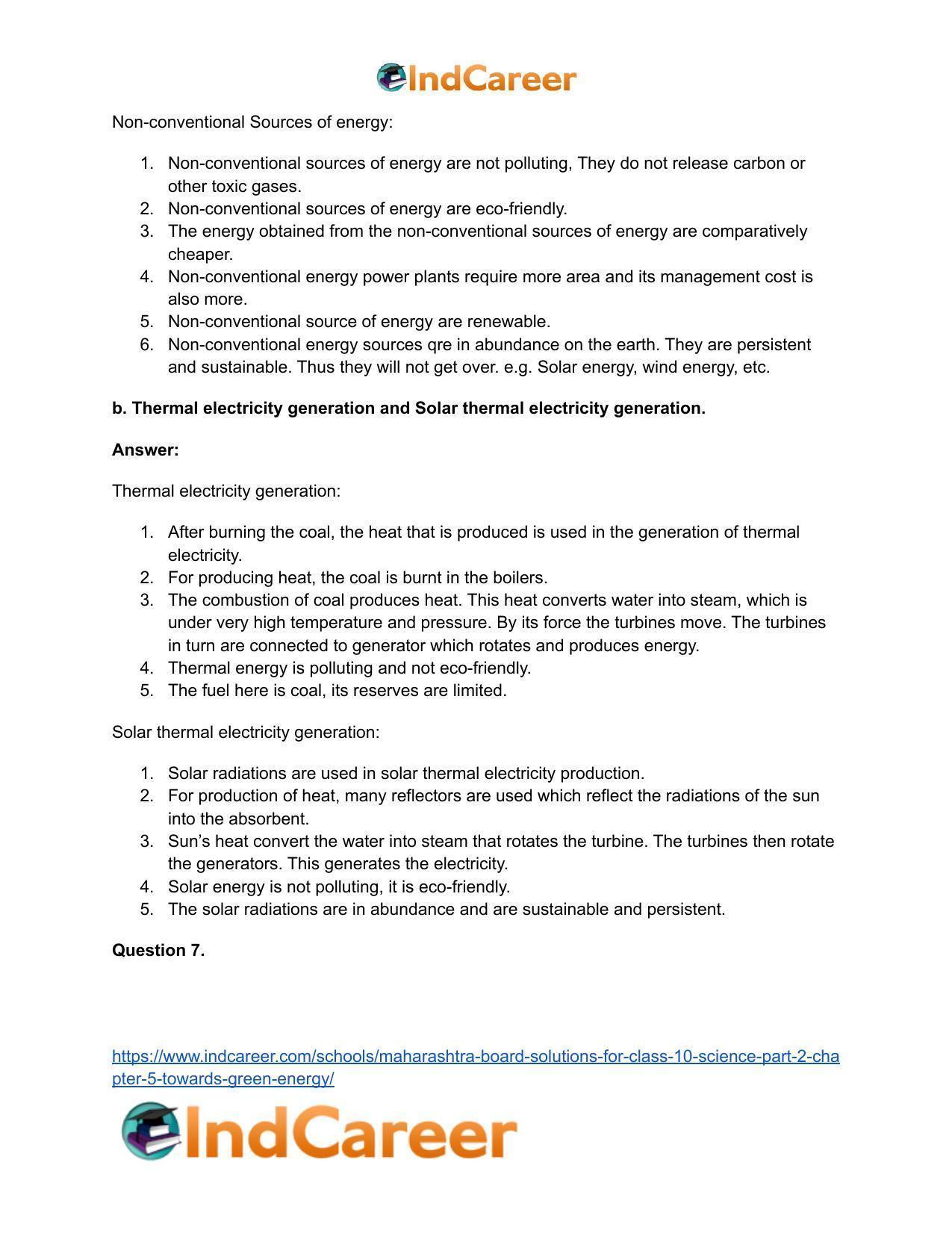 Maharashtra Board Solutions for Class 10- Science (Part 2): Chapter 5- Towards Green Energy - Page 6