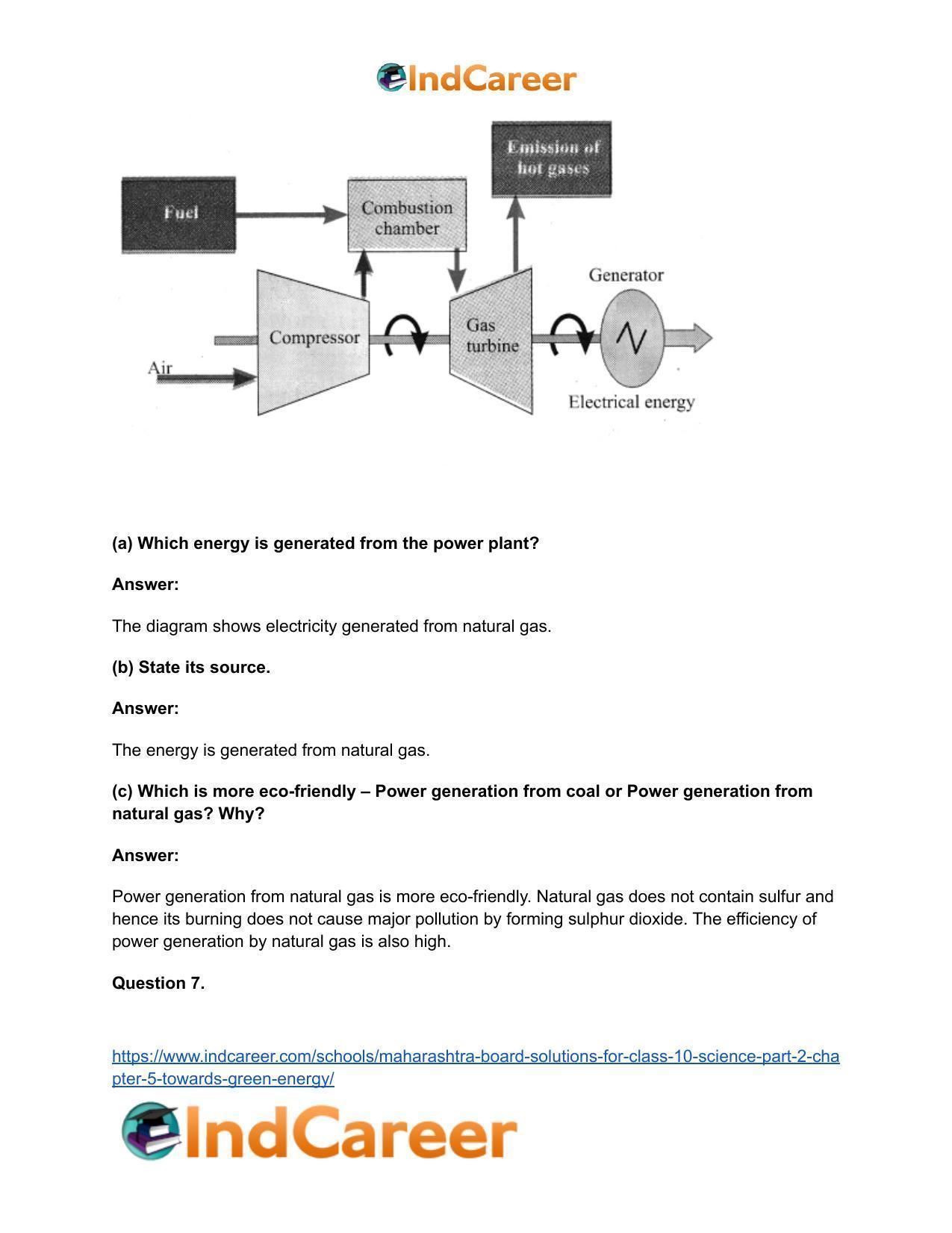 Maharashtra Board Solutions for Class 10- Science (Part 2): Chapter 5- Towards Green Energy - Page 39