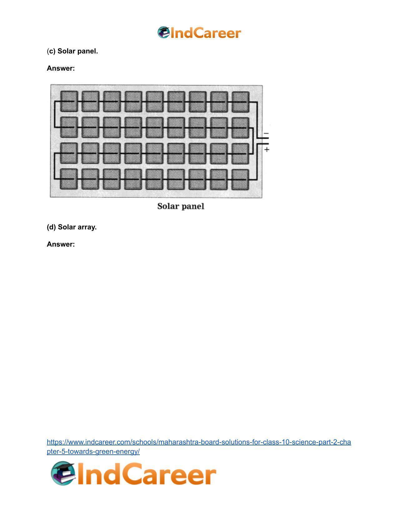 Maharashtra Board Solutions for Class 10- Science (Part 2): Chapter 5- Towards Green Energy - Page 44