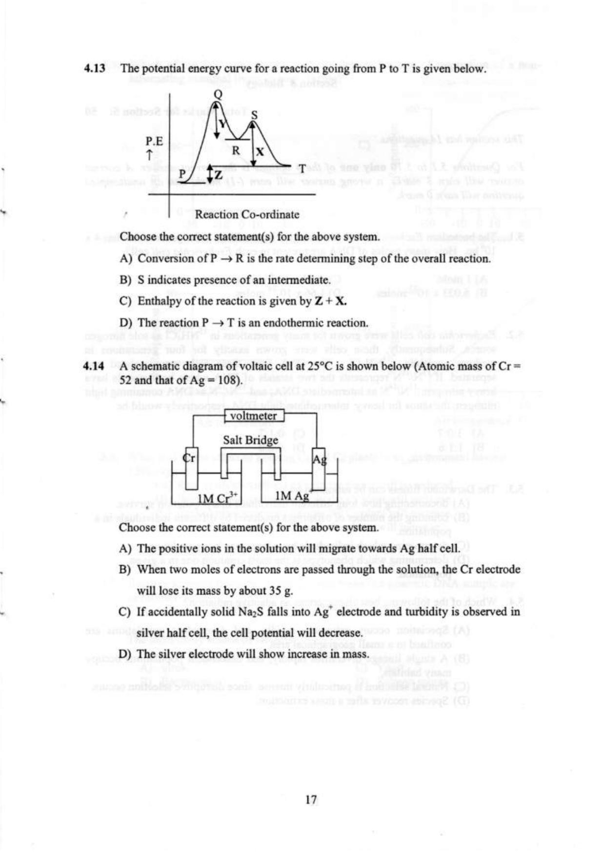 NEST 2009 Question Paper. - Page 19