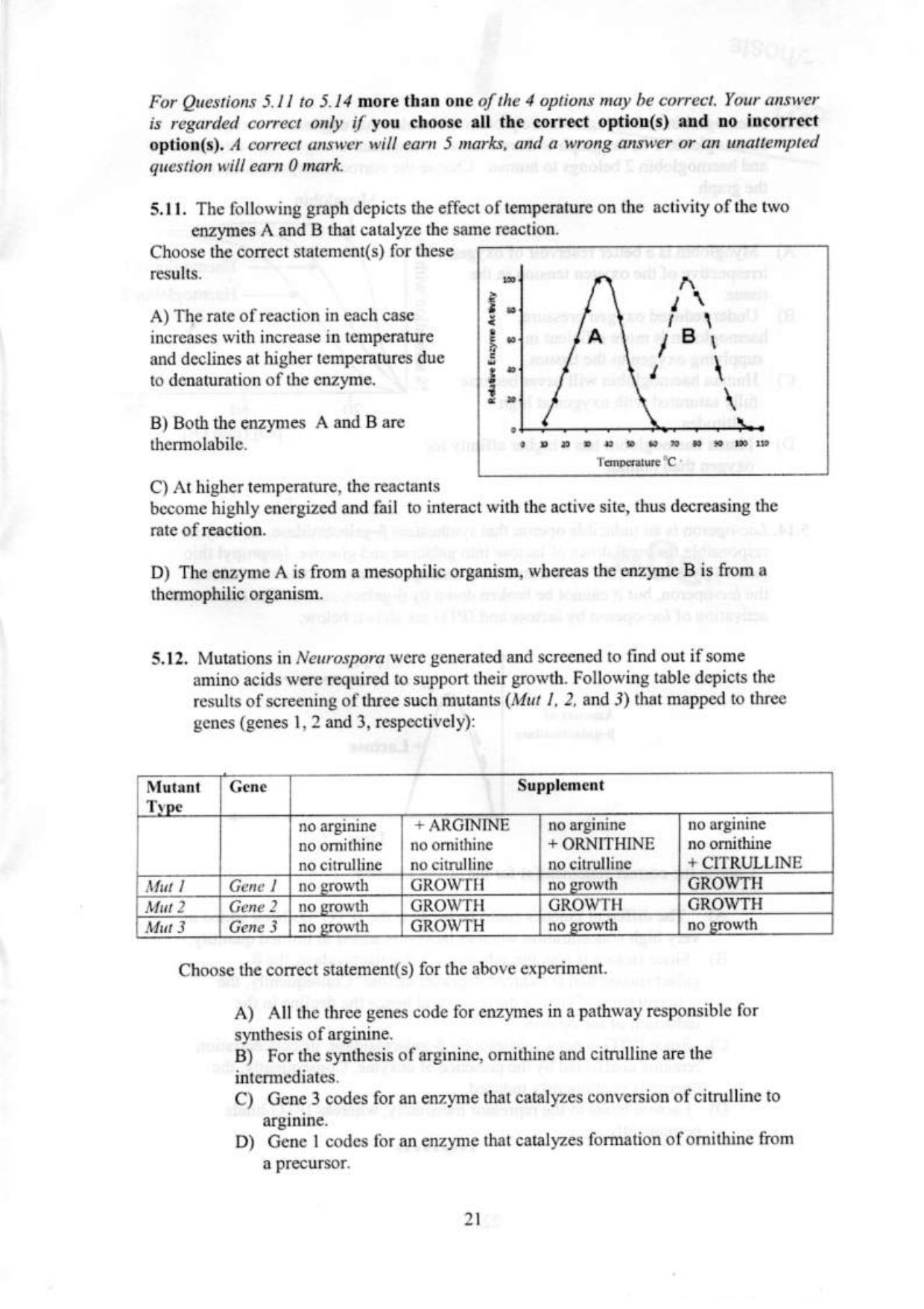 NEST 2009 Question Paper. - Page 23