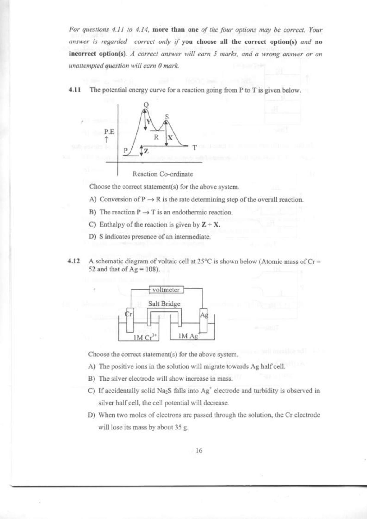 NEST 2009 Question Paper. - Page 42
