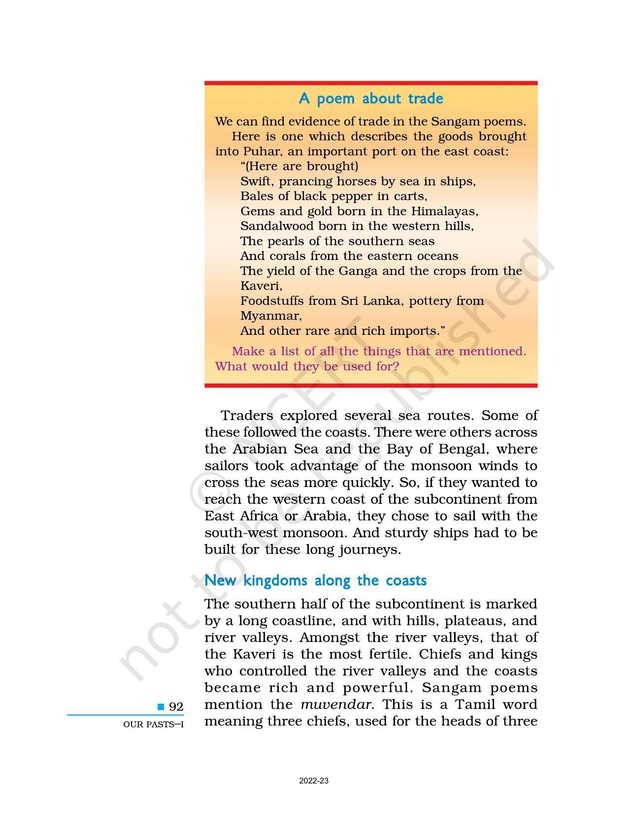 NCERT Book for Class 6 Social Science(History) : Chapter 9-Traders, Kings, and Pilgrims - Page 2