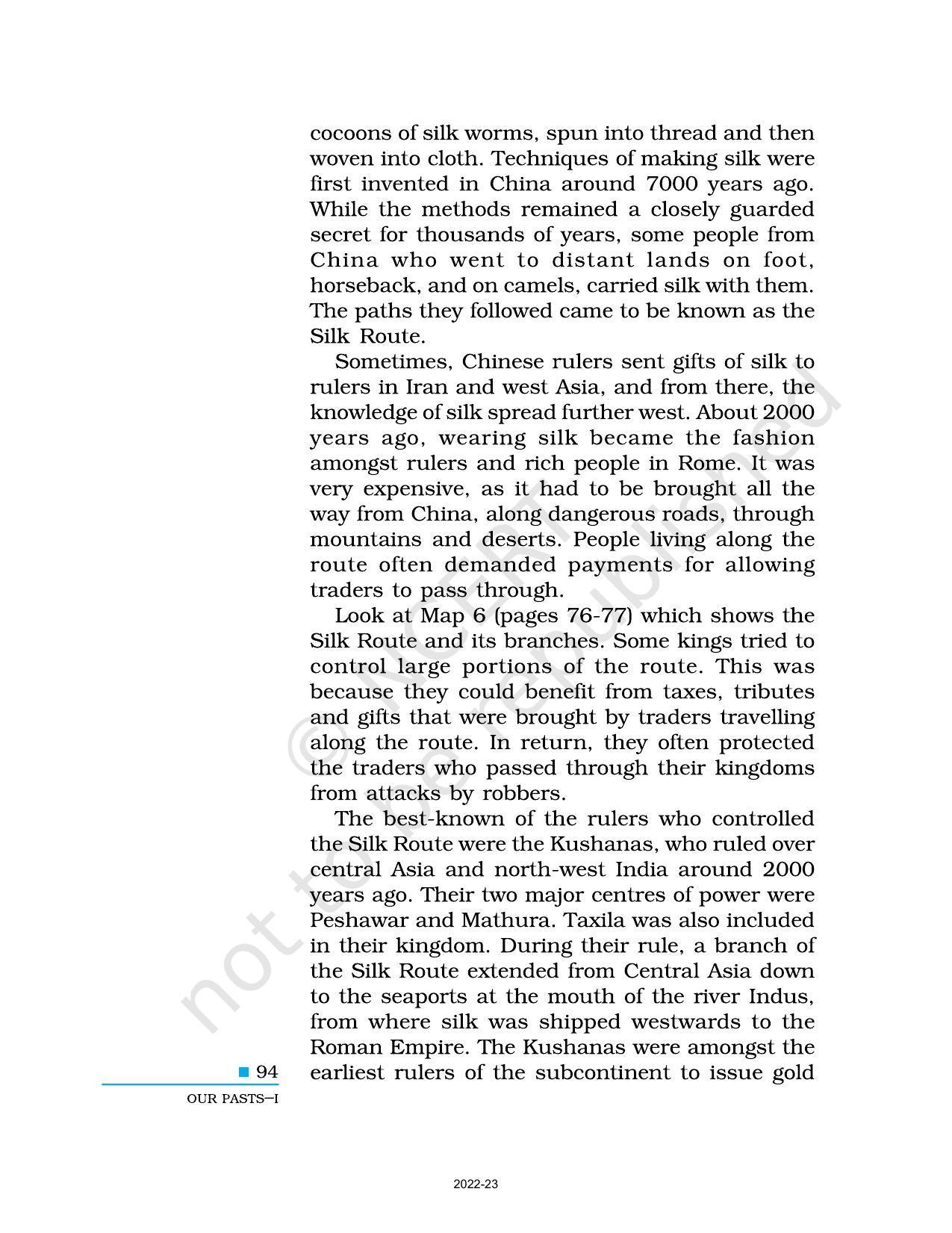 NCERT Book for Class 6 Social Science(History) : Chapter 9-Traders, Kings, and Pilgrims - Page 4