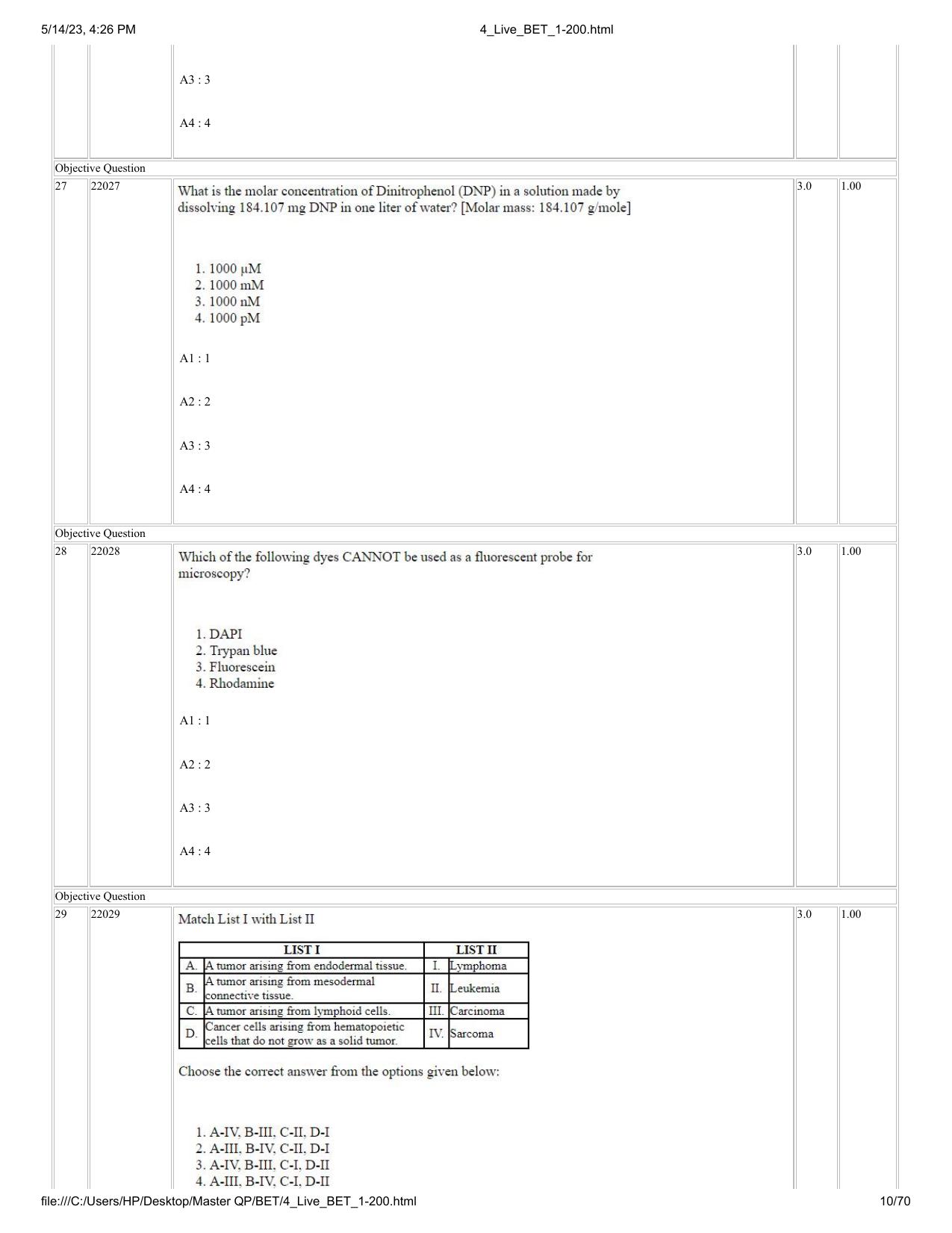 BET 2023 Question Paper - Page 10