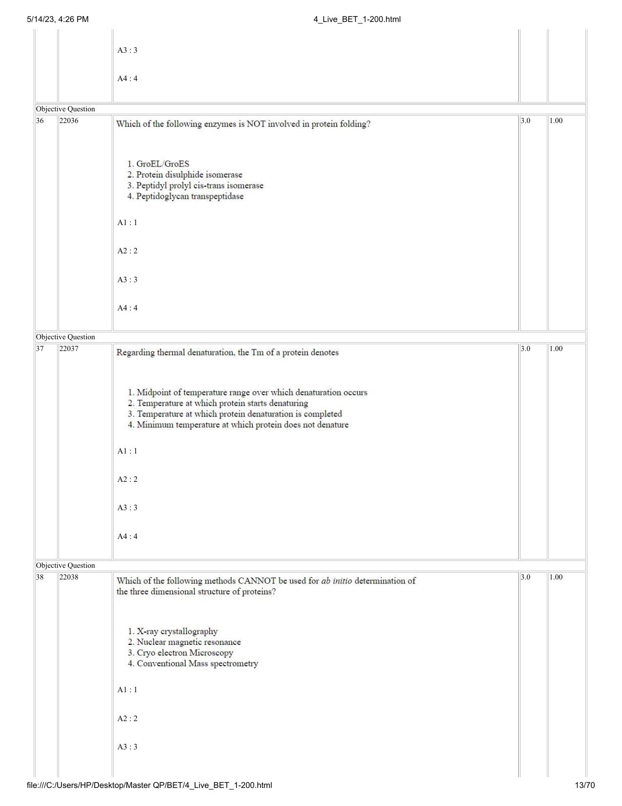 BET 2023 Question Paper - Page 13