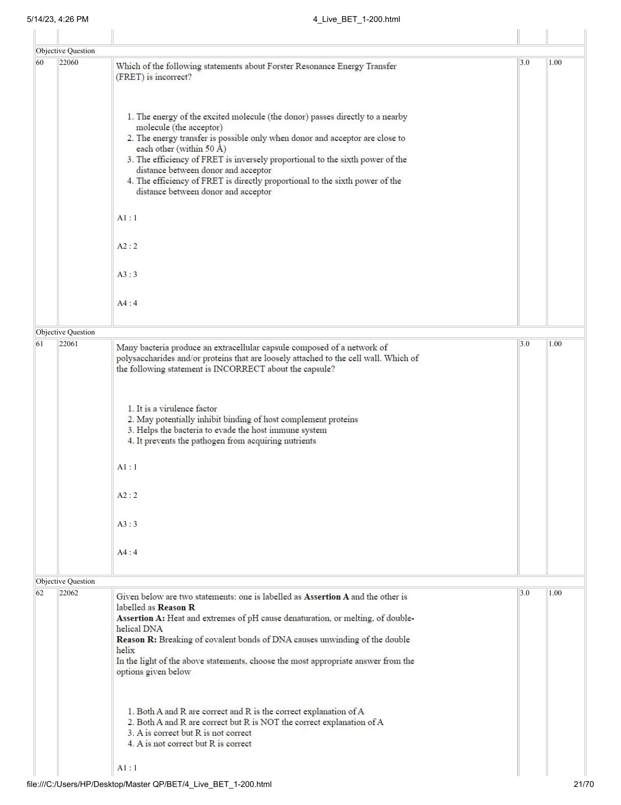 BET 2023 Question Paper - Page 21