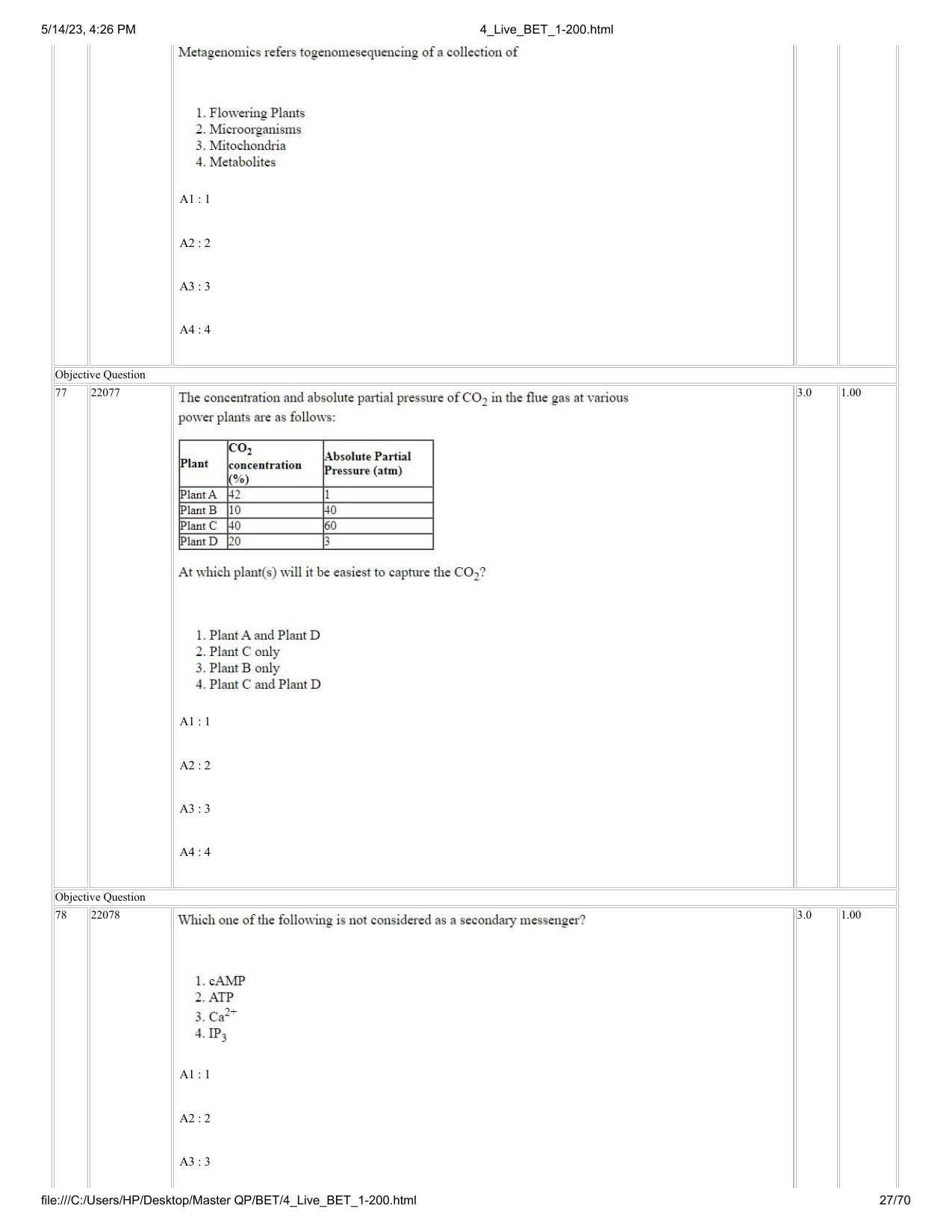 BET 2023 Question Paper - Page 27