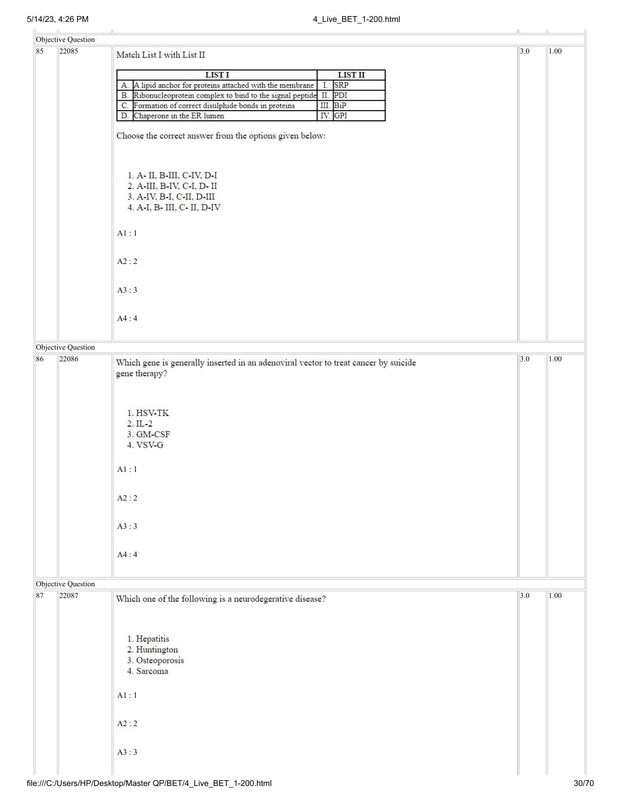 BET 2023 Question Paper - Page 30